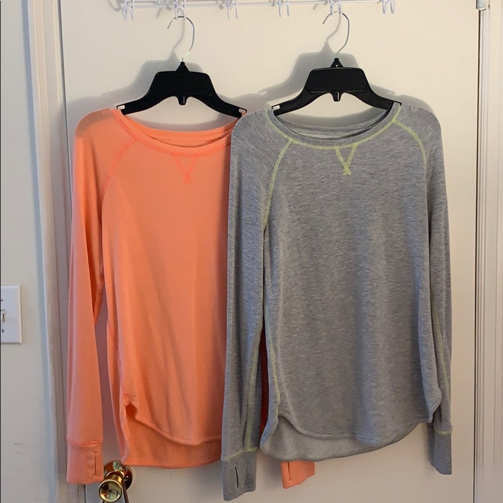 two athleta long sleeve shirts